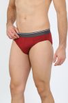 Moda Çizgi Men's Cotton Lycra Slip Claret Red 40132