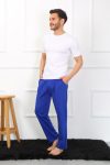 Moda Çizgi Men's Cotton Saks Single Bottom Pajamas 27495