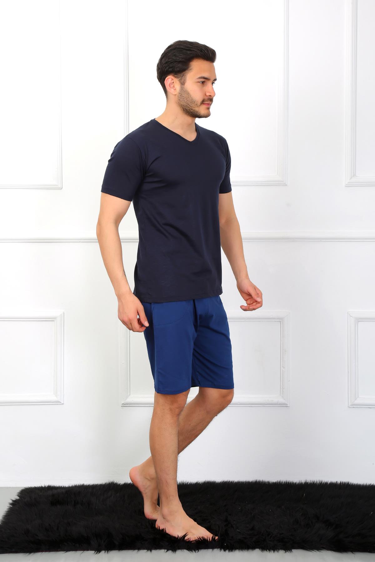 moda-cizgi-erkek-penye-3lu-lacivert-v-yaka-pijama-takimi-6822-381356-76-B blank