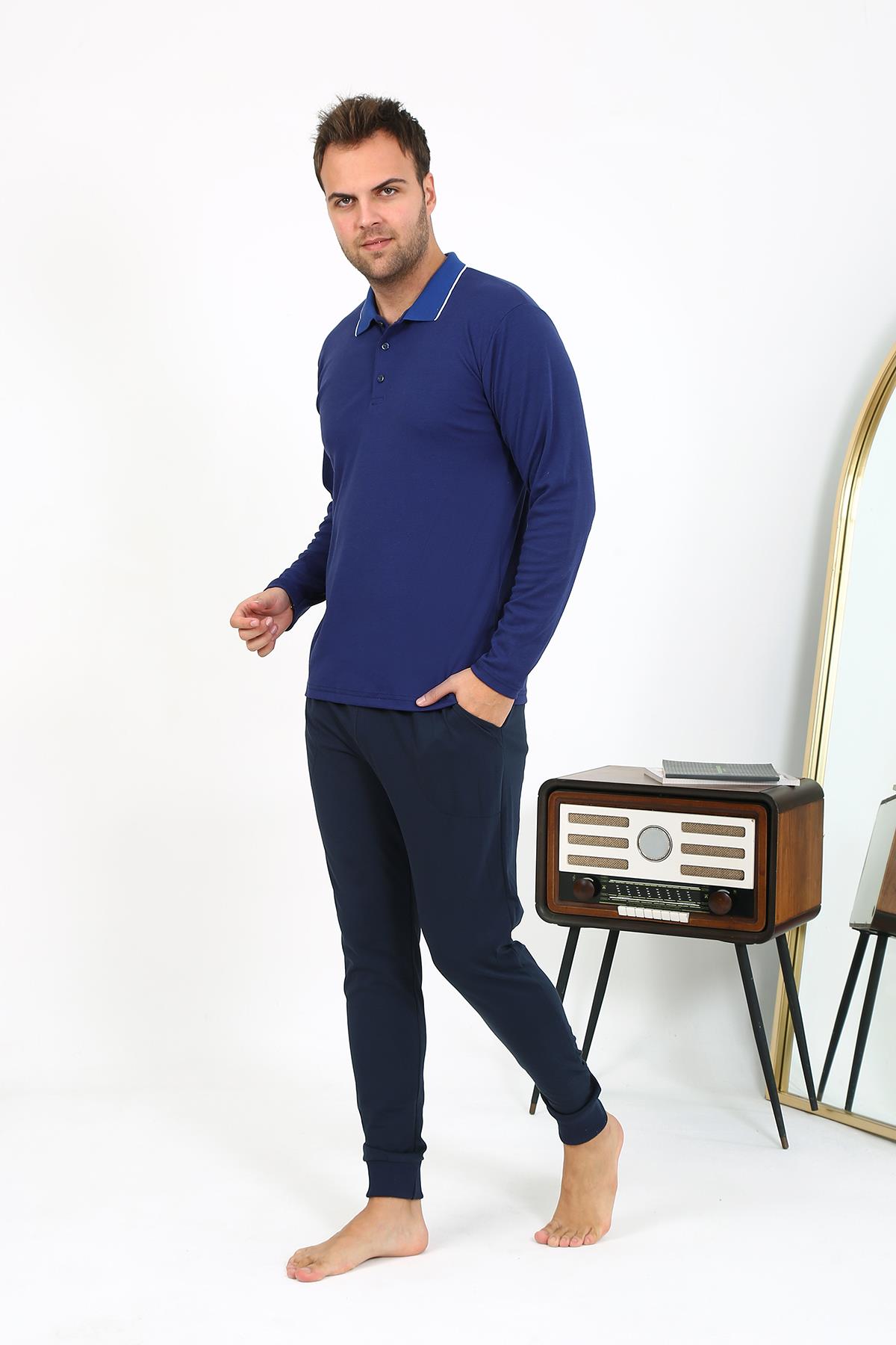 moda-cizgi-erkek-polo-yaka-uzun-kol-penye-pijama-takimi-gri-6865-385952-77-B blank