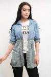 Moda Çizgi Shirt Undershirt T-shirt Double Suit Mint