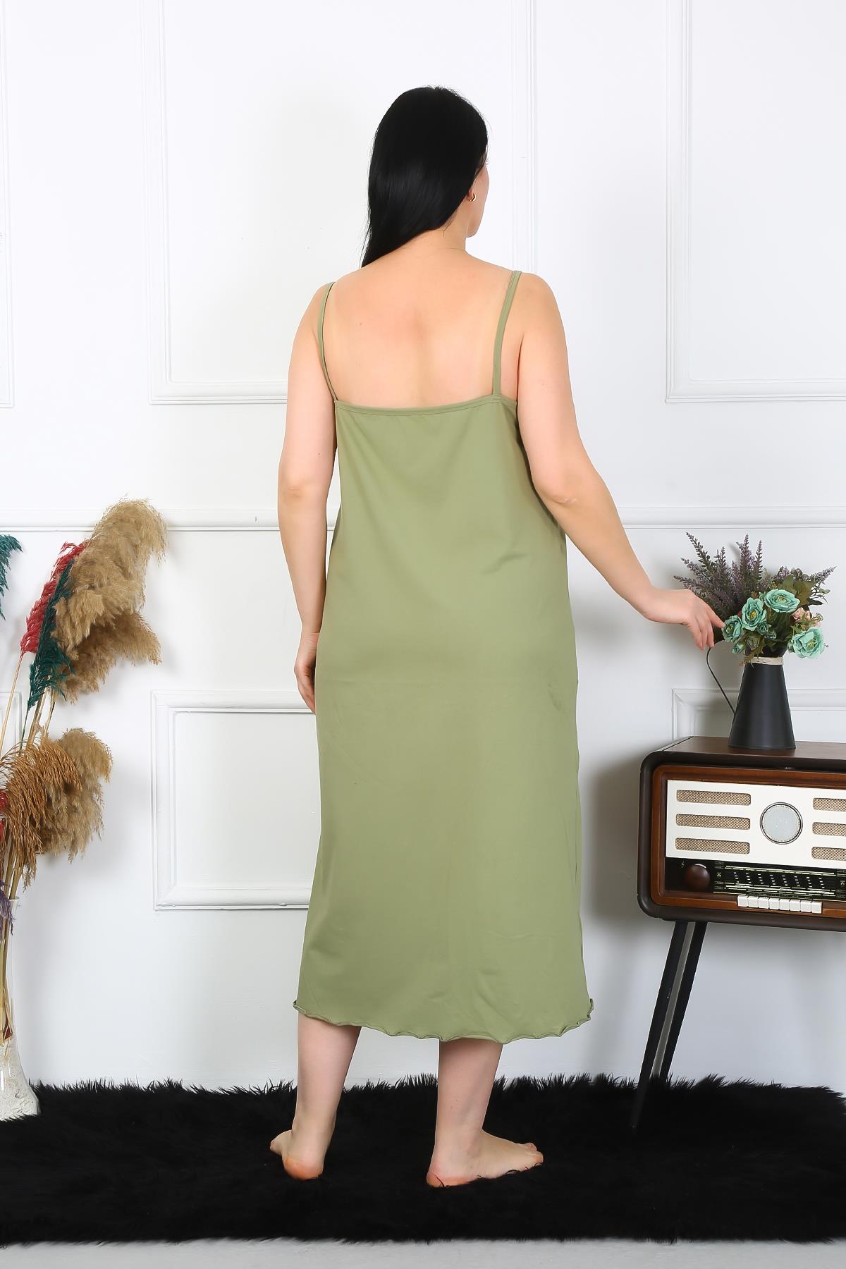 moda-cizgi-kadin-buyuk-beden-ip-askili-pamuklu-haki-uzun-gecelik-12100-383478-77-B blank