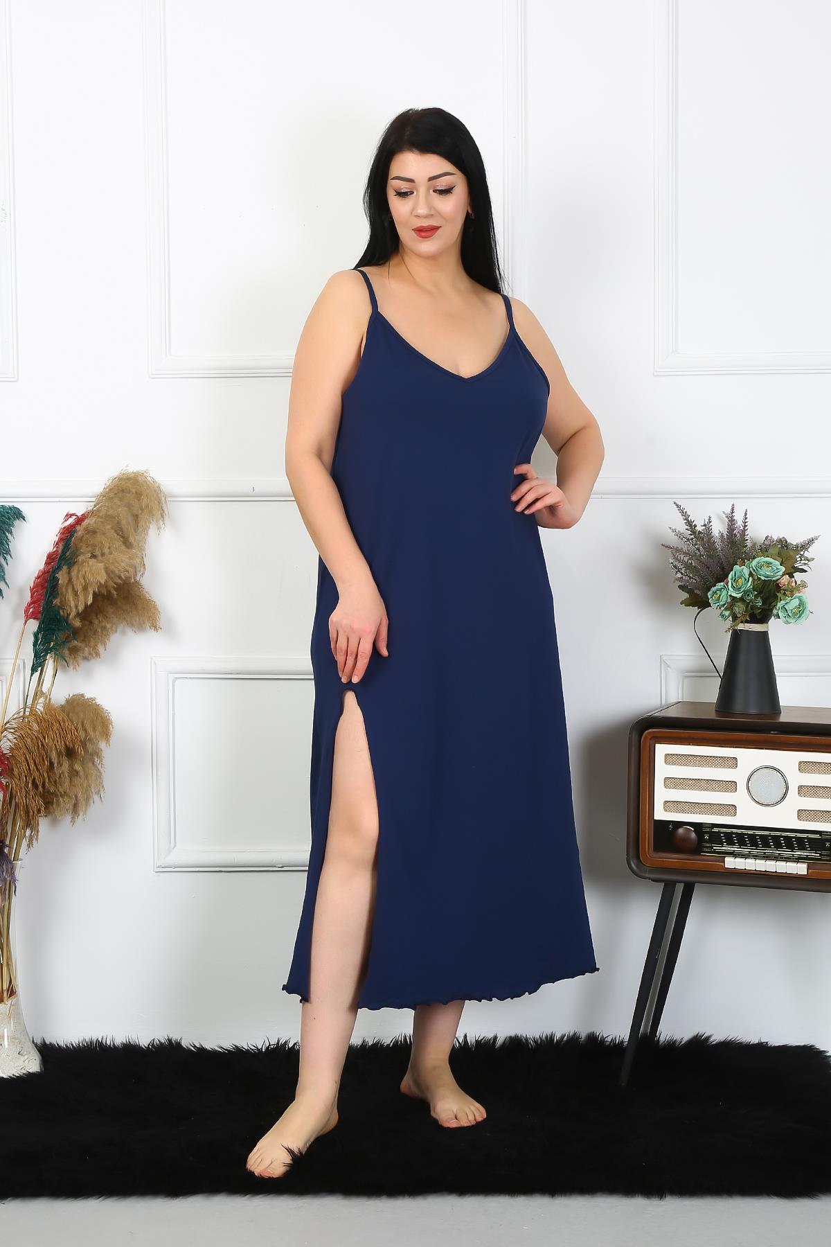 moda-cizgi-kadin-buyuk-beden-ip-askili-pamuklu-lacivert-uzun-gecelik-12100-383468-77-B blank