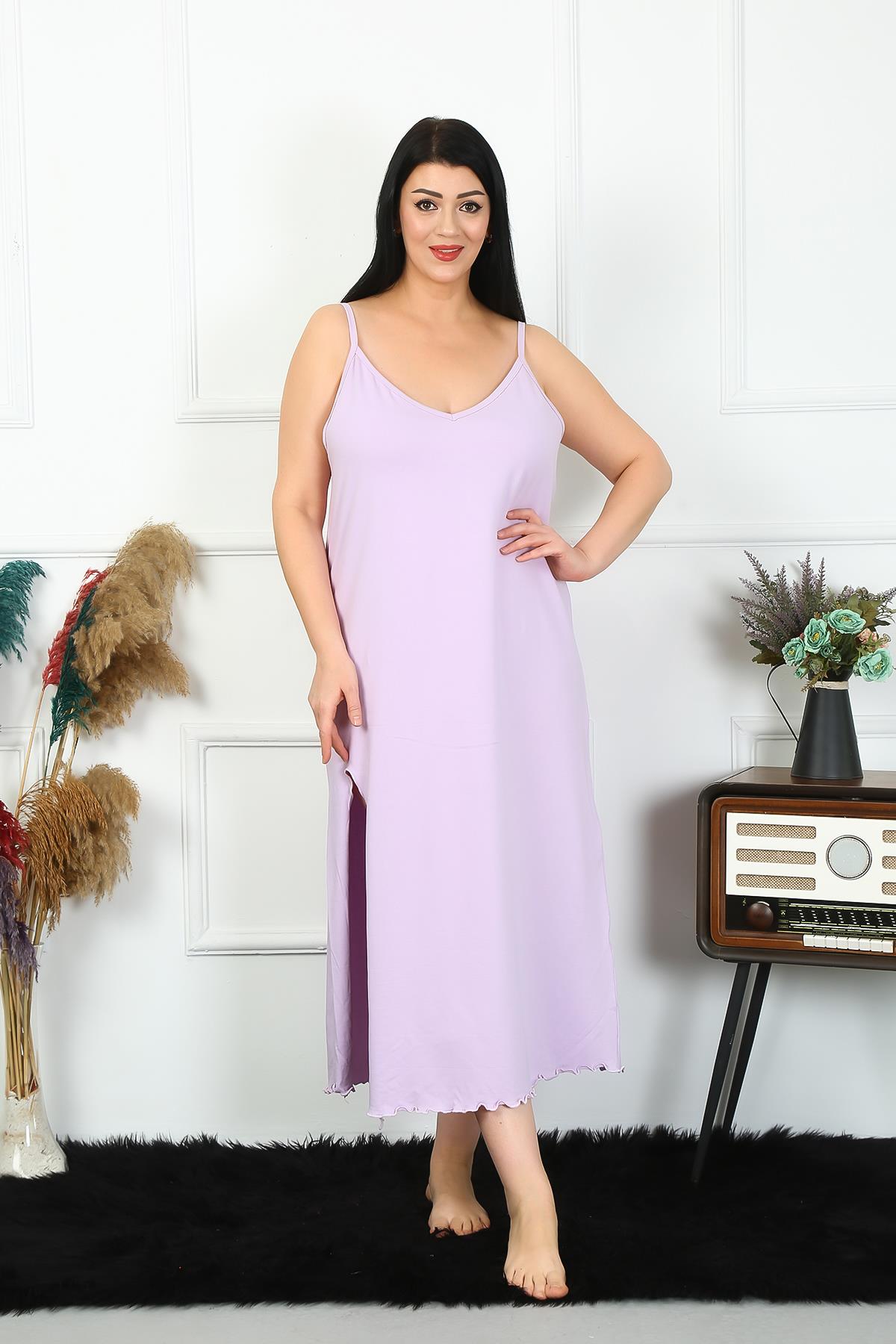 moda-cizgi-kadin-buyuk-beden-ip-askili-pamuklu-lila-uzun-gecelik-12100-383483-77-B blank