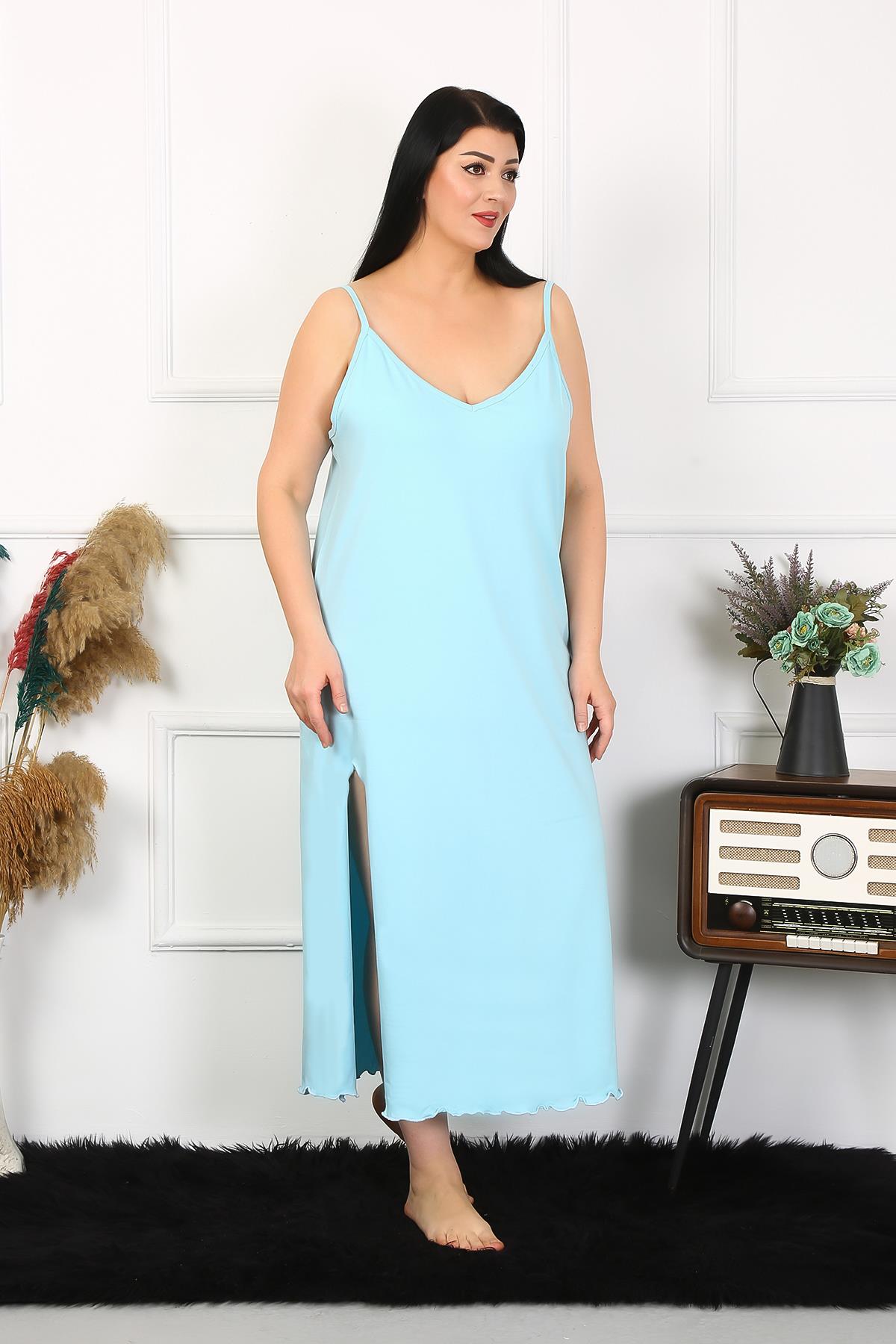 moda-cizgi-kadin-buyuk-beden-ip-askili-pamuklu-mavi-uzun-gecelik-12100-383463-77-B blank