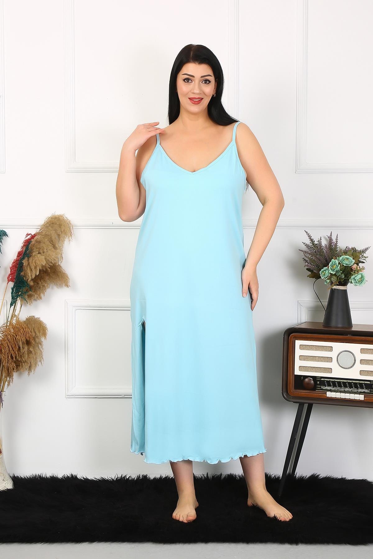 moda-cizgi-kadin-buyuk-beden-ip-askili-pamuklu-mavi-uzun-gecelik-12100-383464-77-B blank