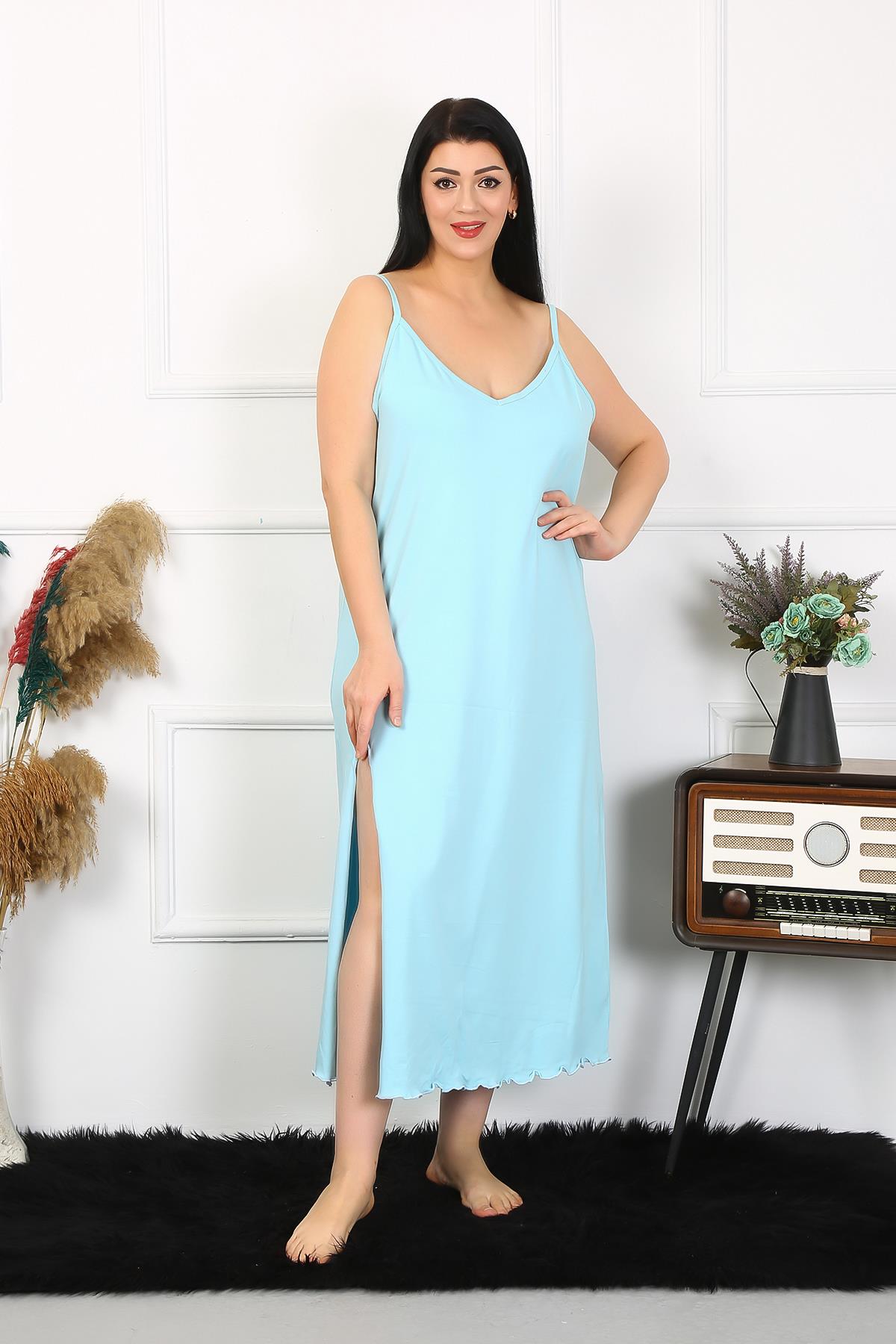 moda-cizgi-kadin-buyuk-beden-ip-askili-pamuklu-mavi-uzun-gecelik-12100-383465-77-B blank