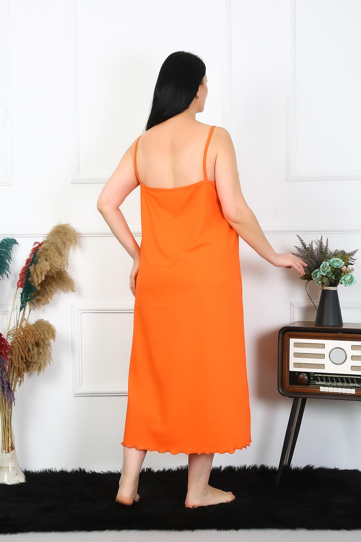 moda-cizgi-kadin-buyuk-beden-ip-askili-pamuklu-turuncu-uzun-gecelik-12100-383486-77-B blank