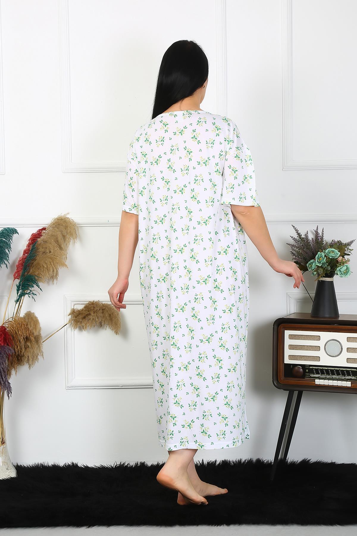 moda-cizgi-kadin-buyuk-beden-kisa-kol-beyaz-anne-gecelik-1372-383639-77-B blank