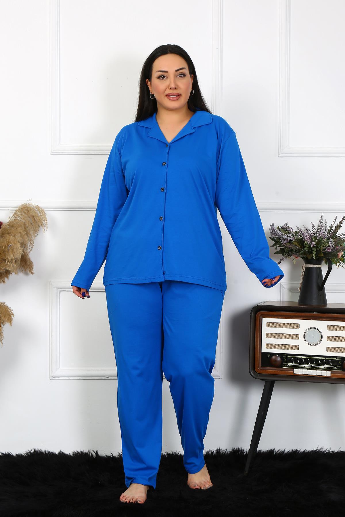 moda-cizgi-kadin-buyuk-beden-pamuklu-cepli-dugmeli-saks-pijama-takim-202401-383576-77-B blank