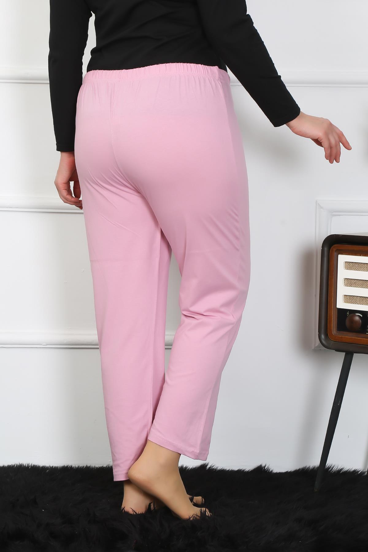 moda-cizgi-kadin-buyuk-beden-pembe-tek-alt-pijama-27505-383101-77-B blank