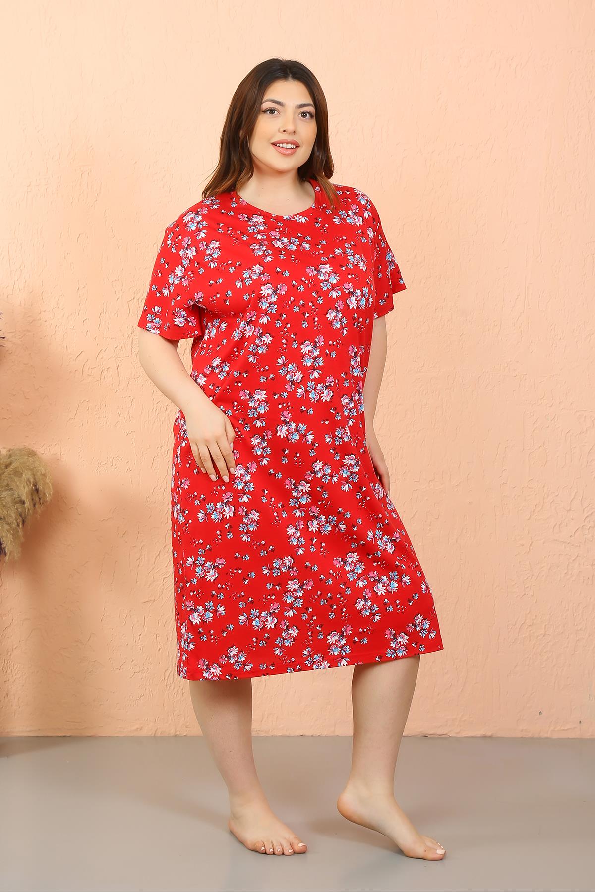 moda-cizgi-kadin-buyuk-beden-penye-kisa-kol-gecelik-12505-382291-76-B blank
