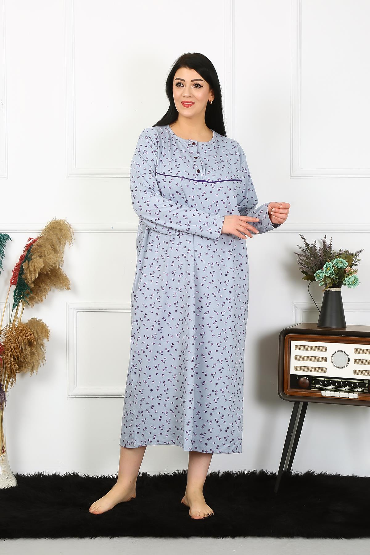 moda-cizgi-kadin-buyuk-beden-uzun-kol-indigo-anne-gecelik-1366-383659-77-B blank
