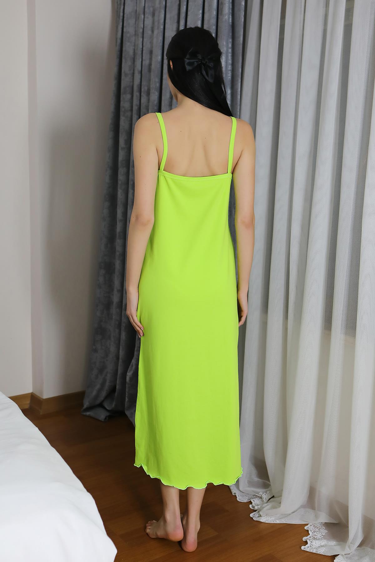 moda-cizgi-kadin-ip-askili-uzun-yirtmacli-pamuk-penye-gecelik-neonyesil-90125-386763-77-B blank