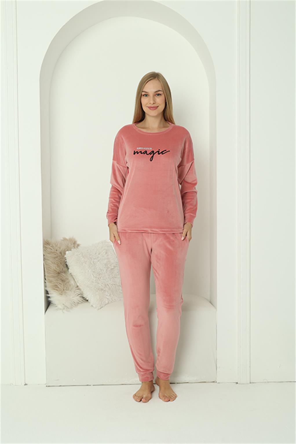 moda-cizgi-kadin-kadife-pembe-pijama-takim-20624-383808-77-B blank