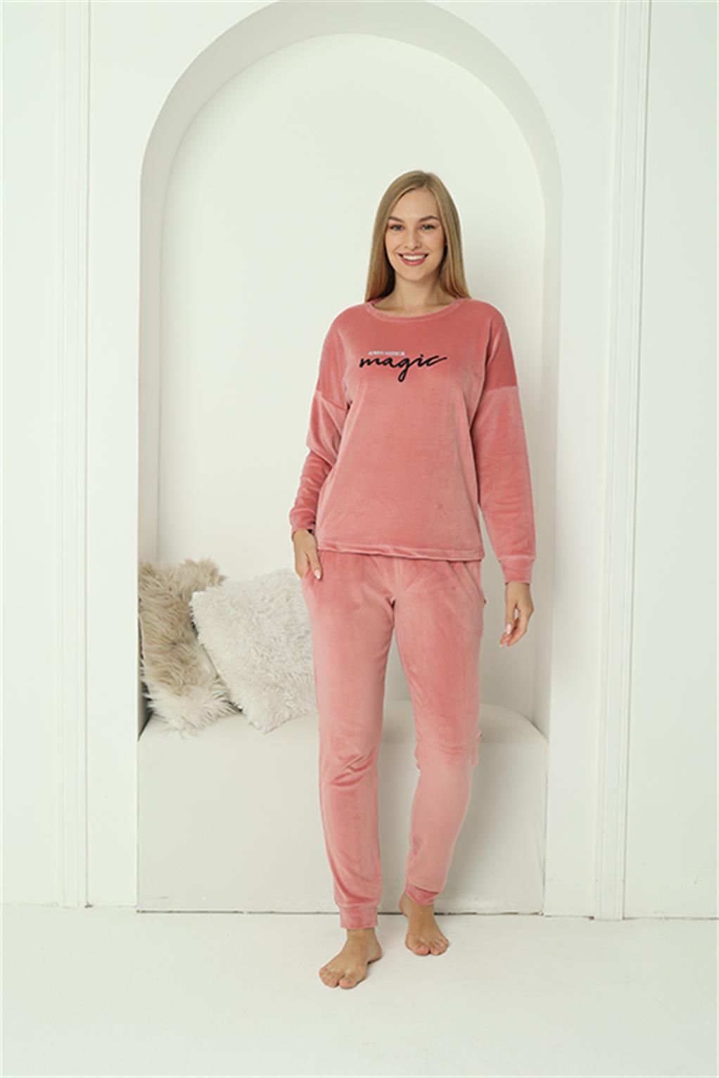 moda-cizgi-kadin-kadife-pembe-pijama-takim-20624-383809-77-B blank