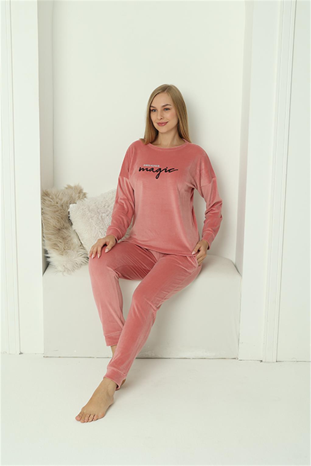 moda-cizgi-kadin-kadife-pembe-pijama-takim-20624-383810-77-B blank