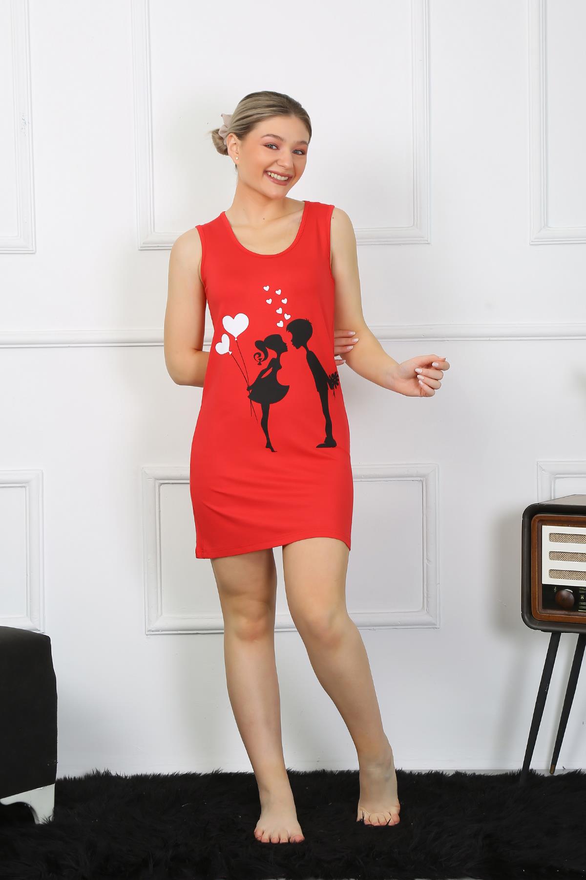 moda-cizgi-kadin-kalin-askili-penye-diz-ustu-kirmizi-gecelik-11310-383238-77-B blank