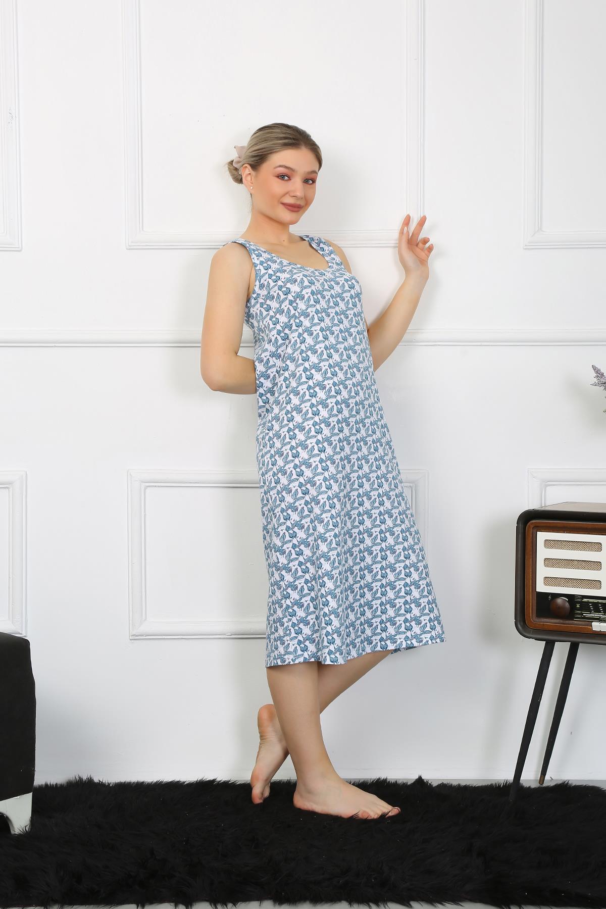 moda-cizgi-kadin-kalin-askili-penye-uzun-gecelik-12005-383183-77-B blank