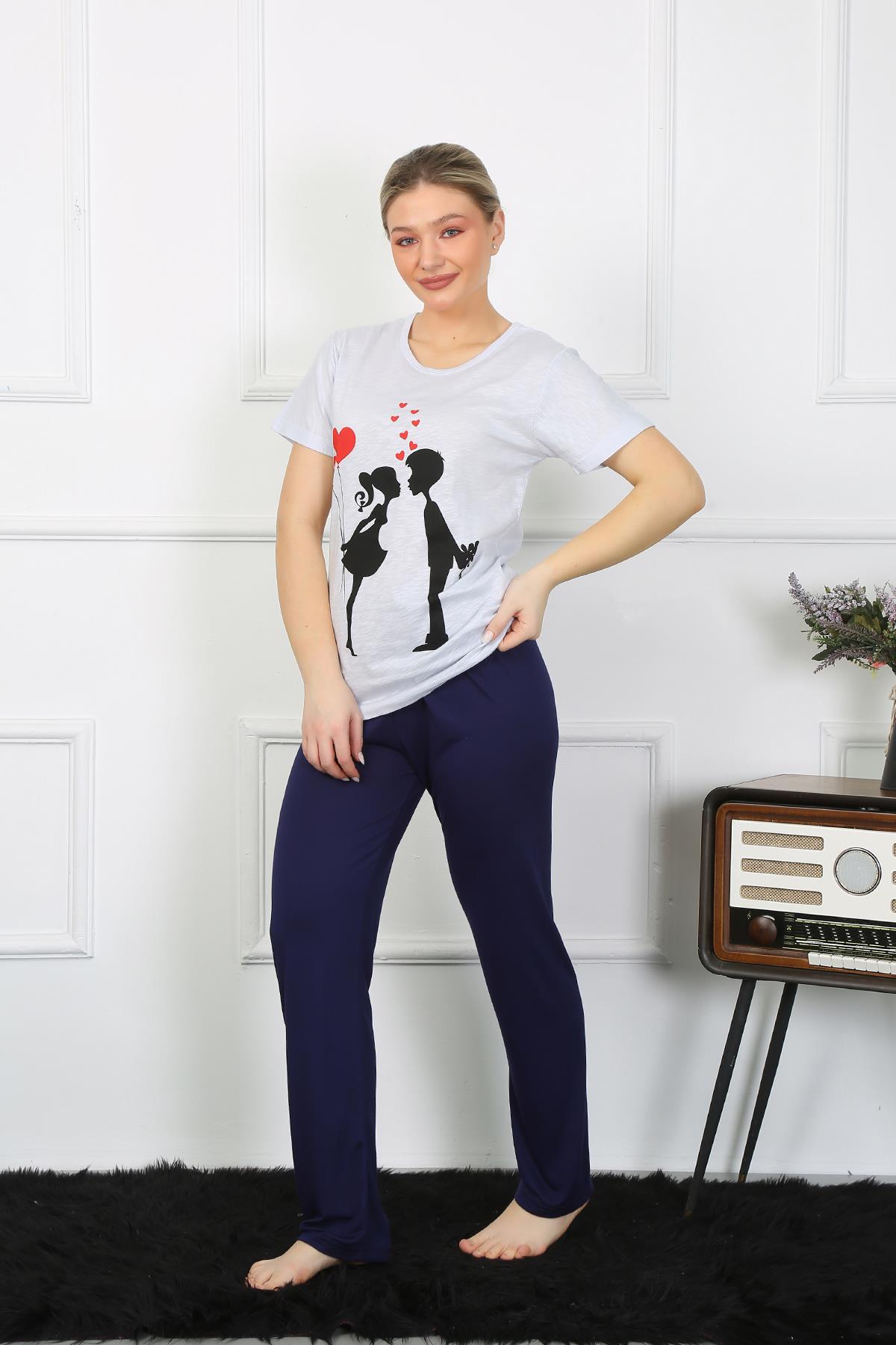 moda-cizgi-kadin-kisa-kol-penye-pijama-takimi-4208-383324-77-B blank