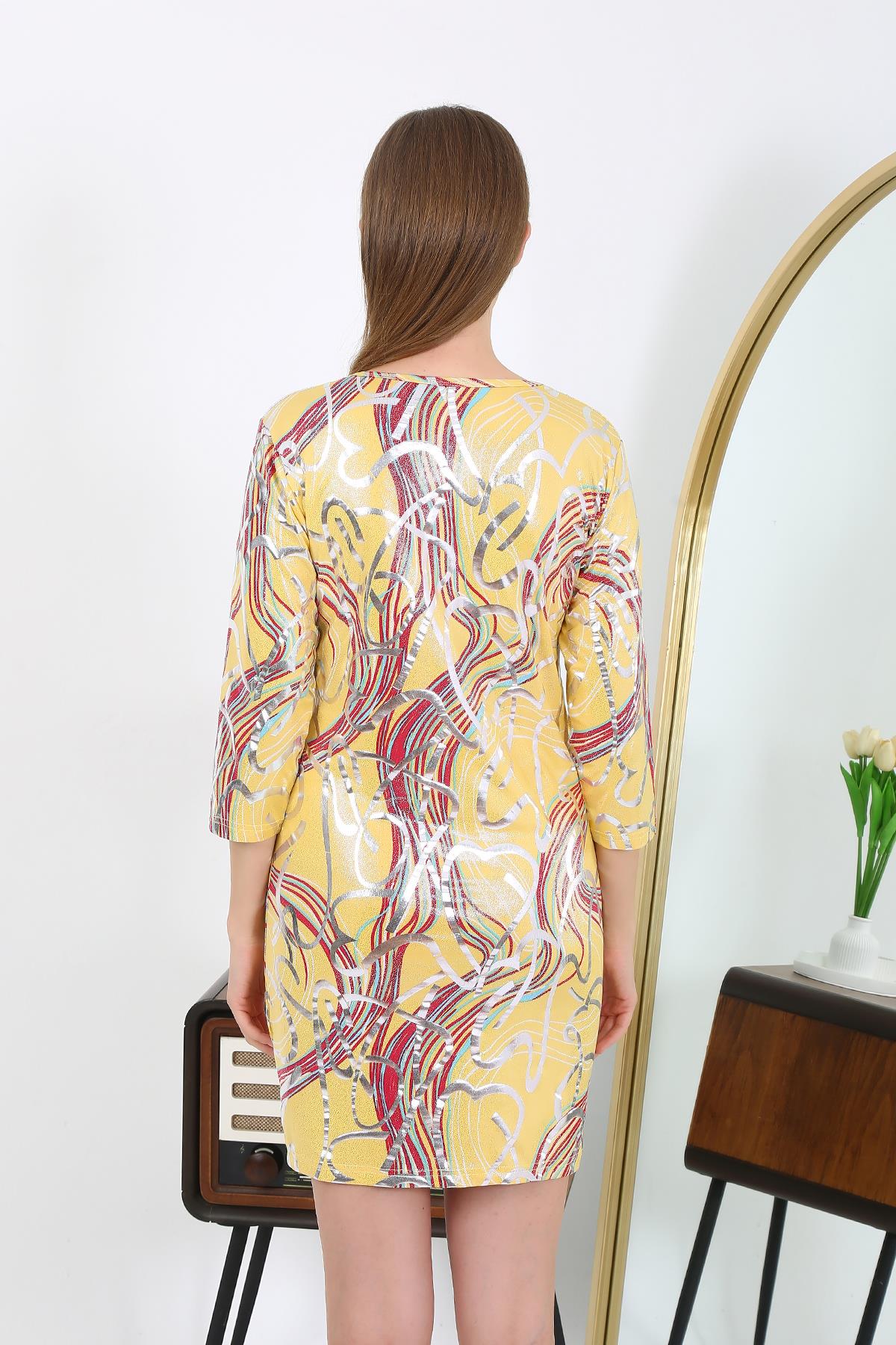 moda-cizgi-kadin-micro-kumas-mini-parlak-elbise-7421-sari-386149-77-B blank