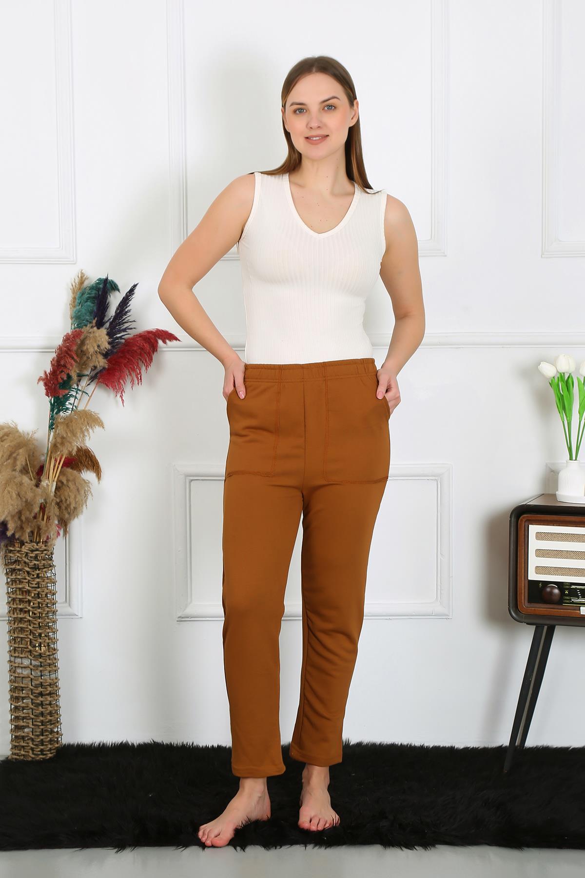 moda-cizgi-kadin-pamuk-cepli-3-iplik-alt-esofman-kahve-27510-382690-76-B blank