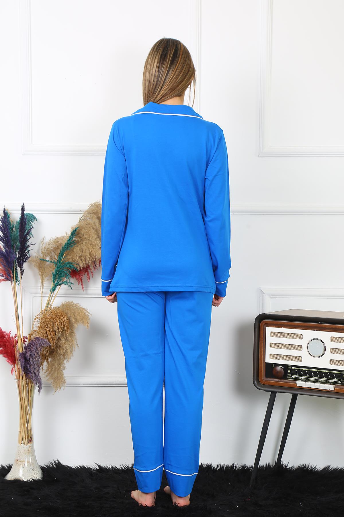 moda-cizgi-kadin-pamuk-penye-onden-dugmeli-uzun-kol-saks-pijama-takim-2782-383418-77-B blank