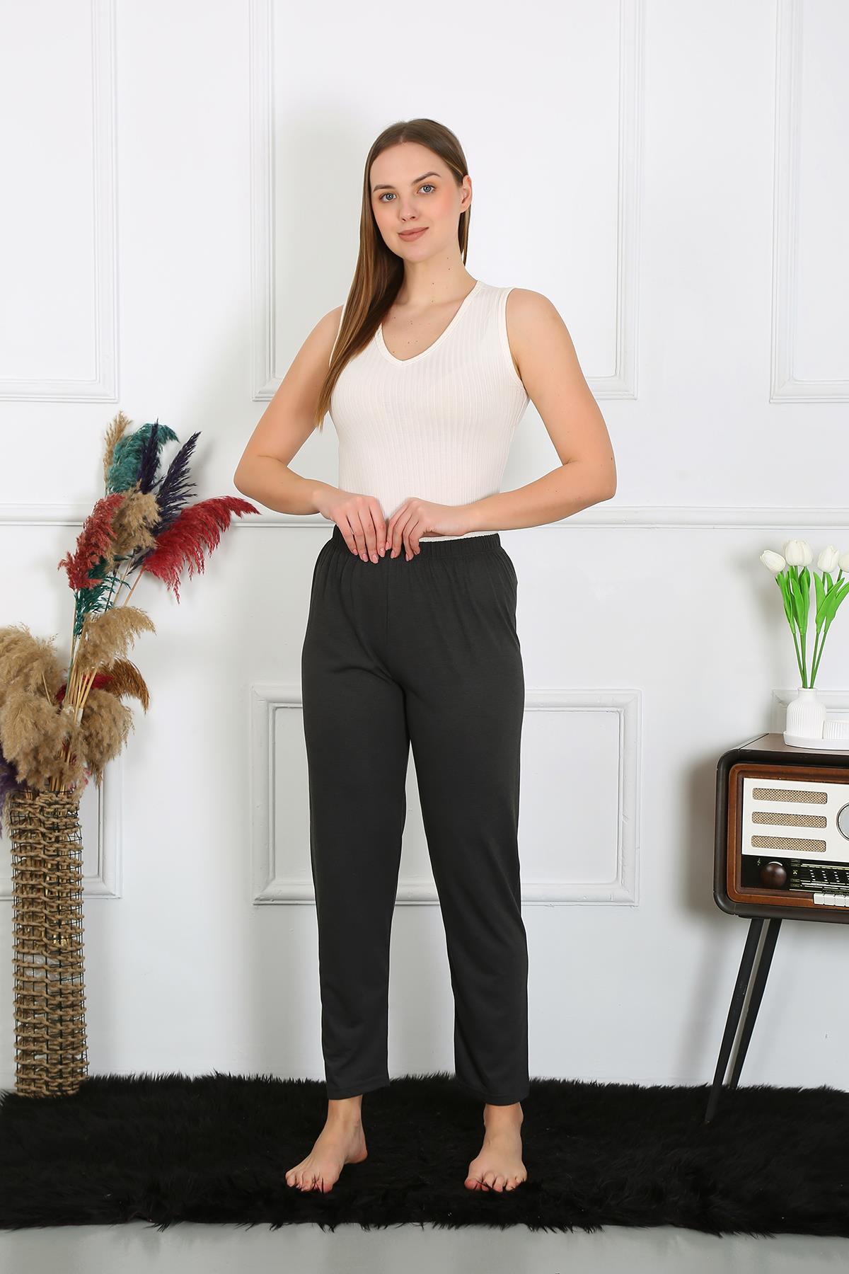 moda-cizgi-kadin-pamuk-penye-tek-alt-pijama-fume-27514-382468-76-B blank