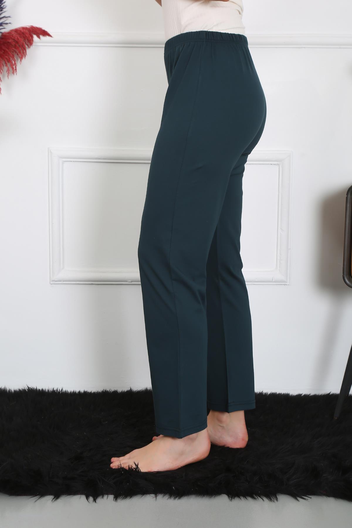 moda-cizgi-kadin-pamuk-penye-tek-alt-pijama-petrol-27514-382464-76-B blank