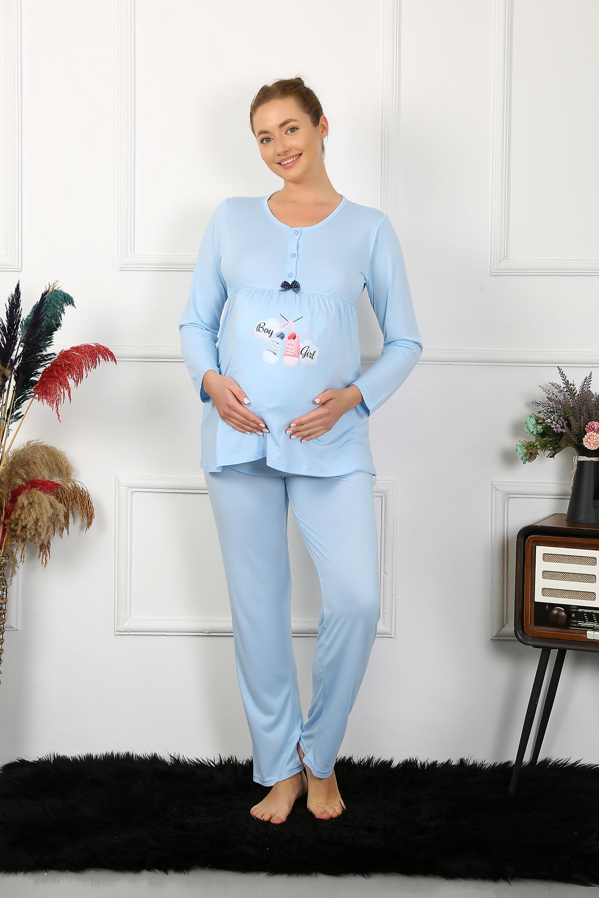 moda-cizgi-kadin-uzun-kol-hamile-lohusa-pijama-takimi-mavi-45501-382713-76-B blank