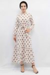 Moda Çizgi Authentic Pattern Dress