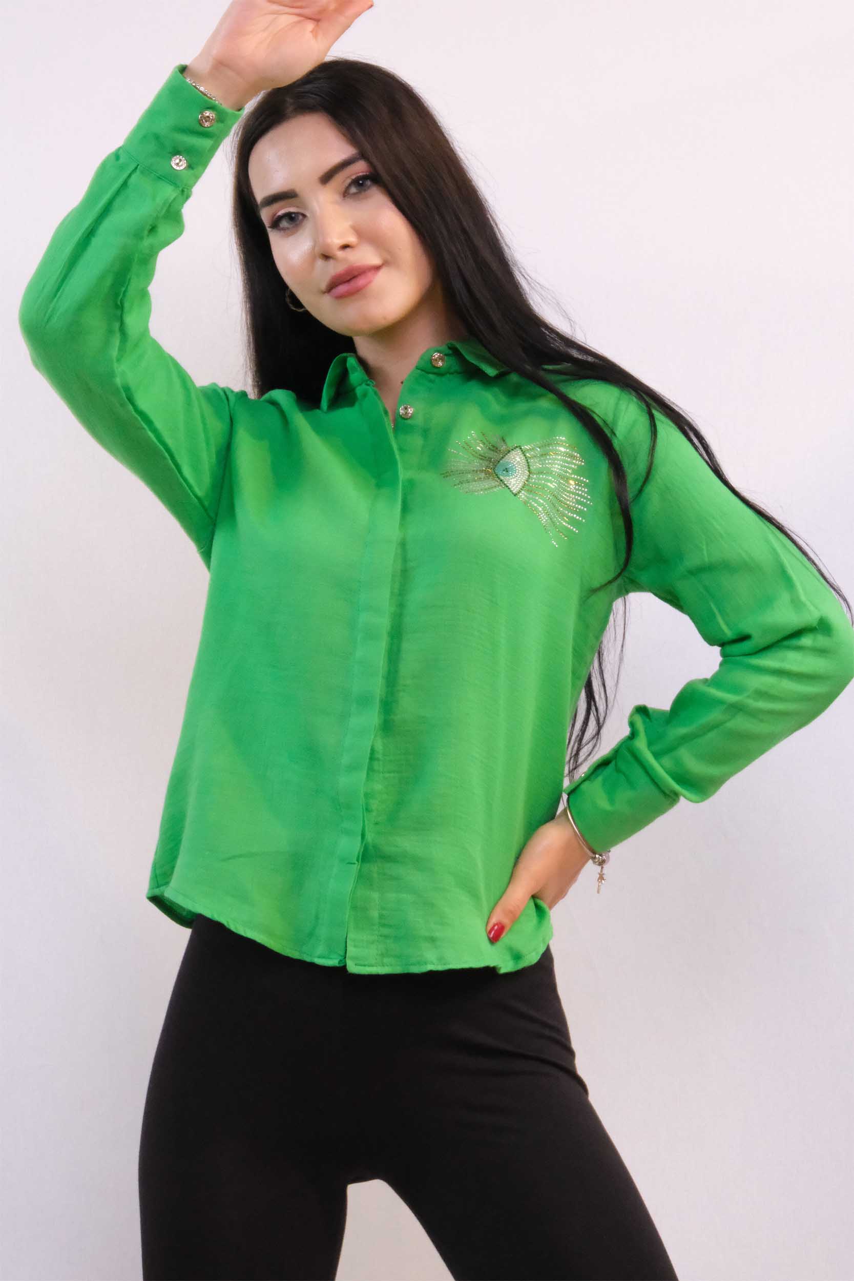moda-cizgi-tasli-keten-gomlek-mc2301-yesil-338865-69-B blank