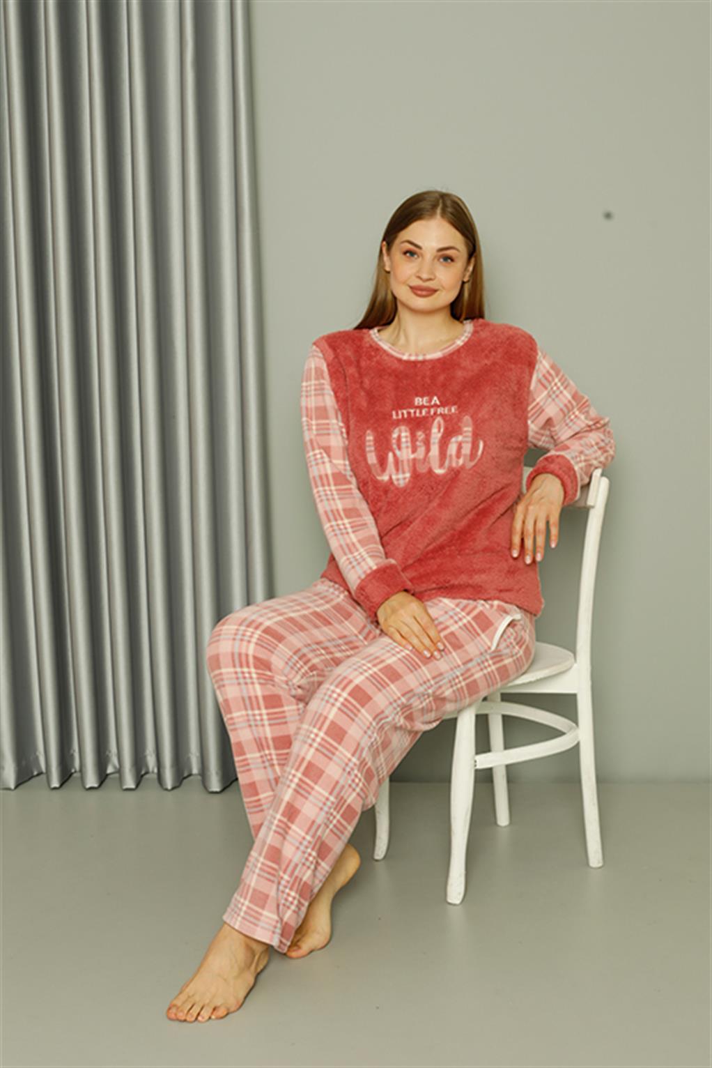 moda-cizgi-welsoft-polar-kadin-buyuk-beden-pudra-pijama-takimi-808040-383922-77-B blank