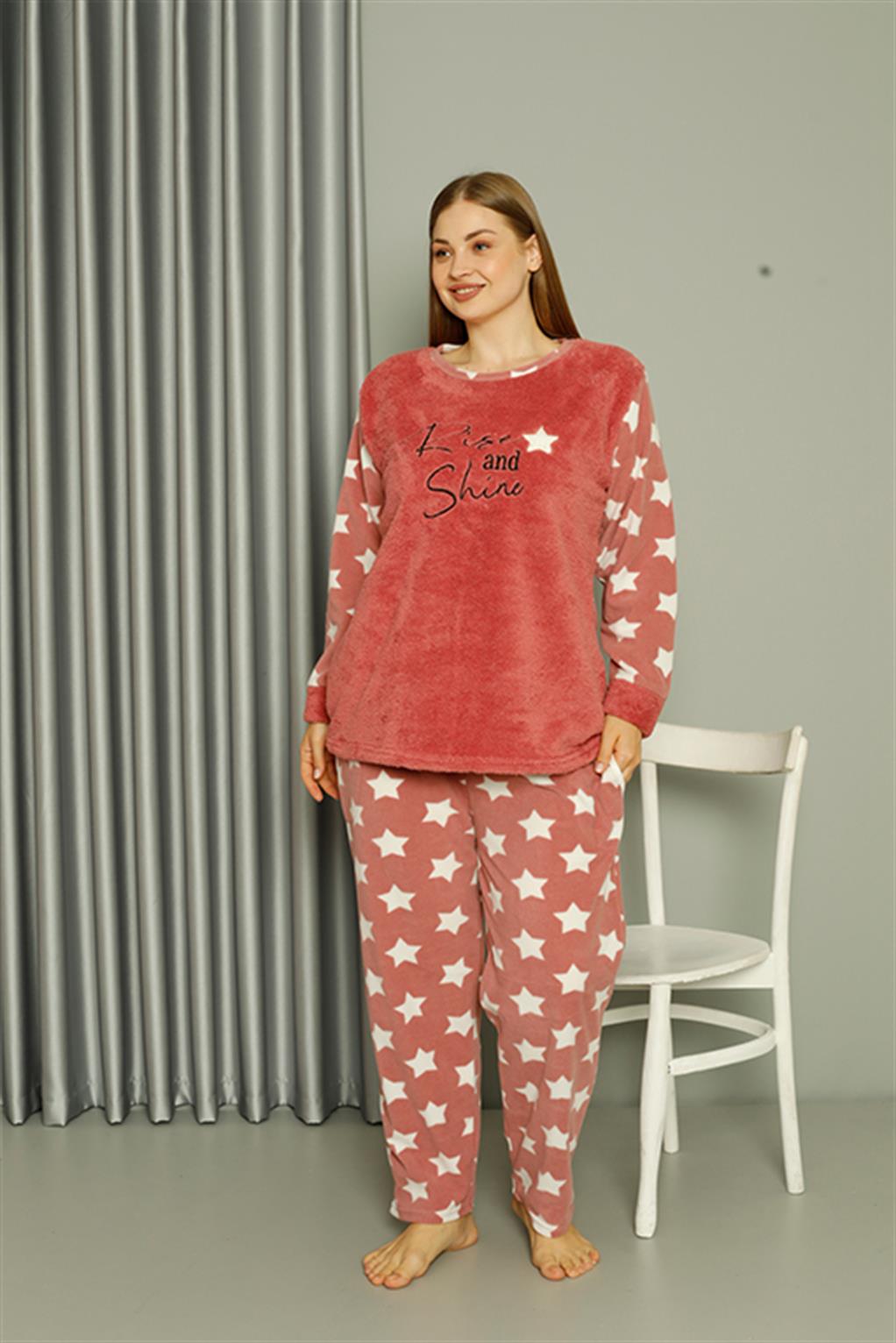 moda-cizgi-welsoft-polar-kadin-buyuk-beden-pudra-pijama-takimi-808042-383911-77-B blank