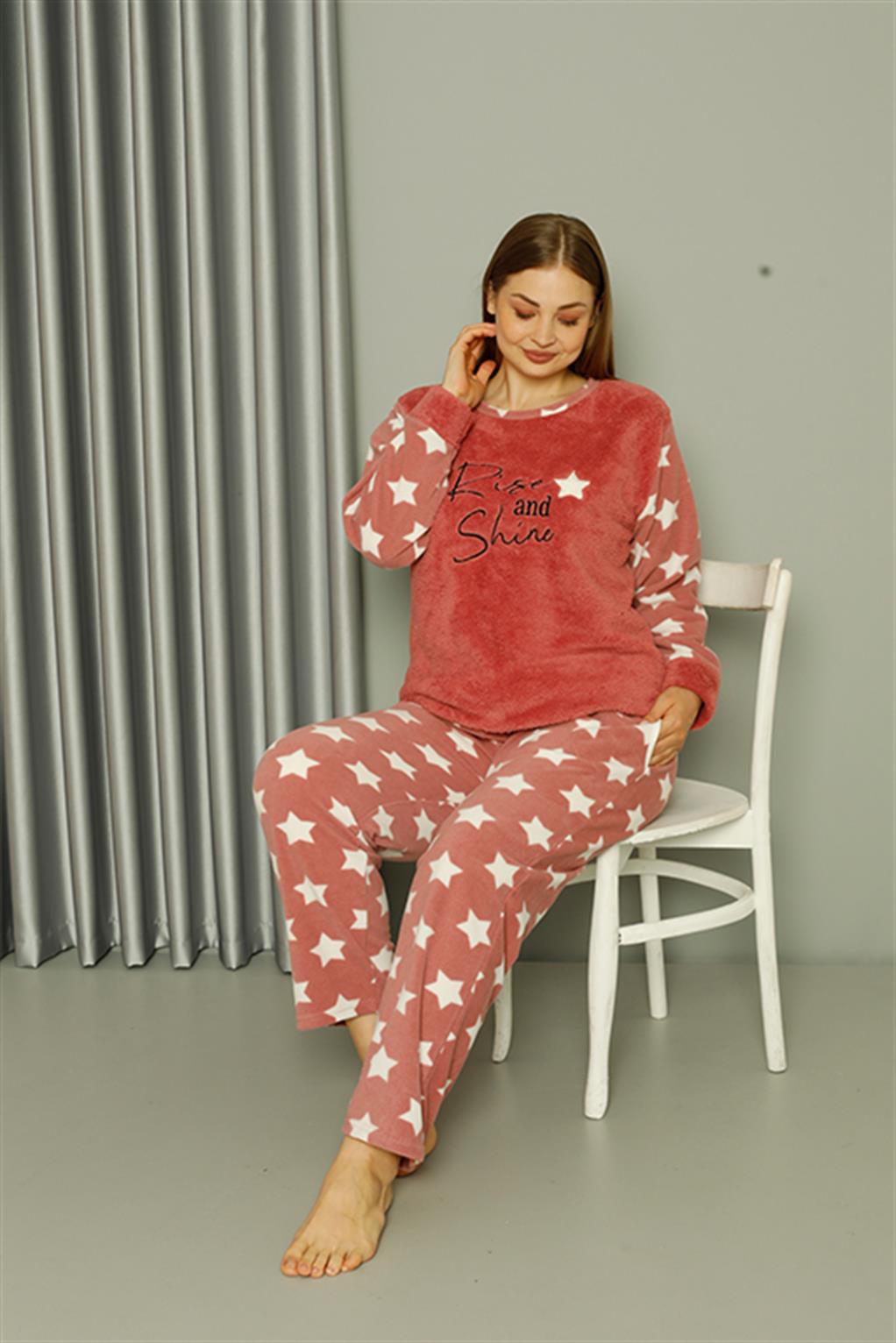 moda-cizgi-welsoft-polar-kadin-buyuk-beden-pudra-pijama-takimi-808042-383912-77-B blank