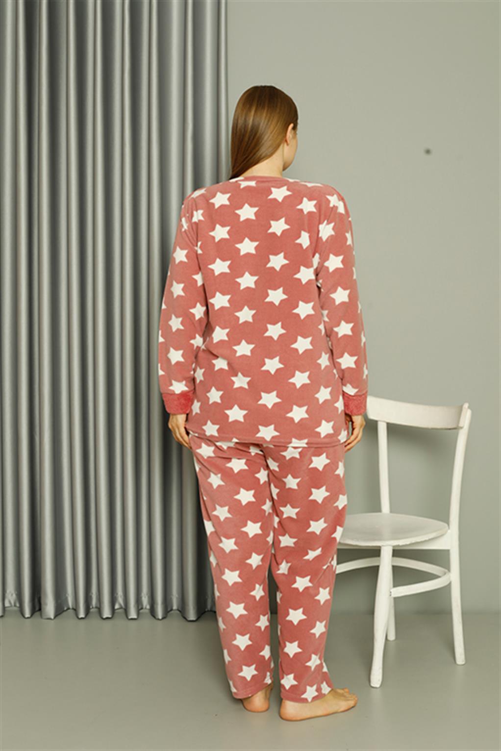 moda-cizgi-welsoft-polar-kadin-buyuk-beden-pudra-pijama-takimi-808042-383913-77-B blank