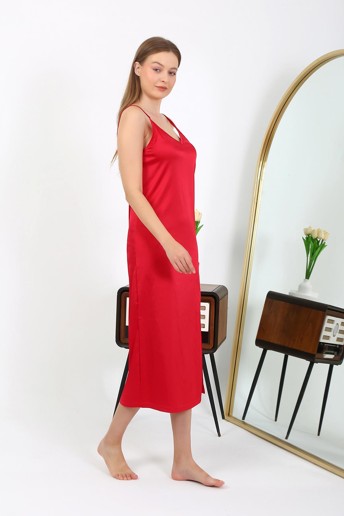 moda-cizgi-yirtmacli-uzun-saten-gecelik-kirmizi-7410-386037-77-B blank