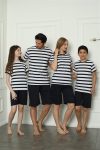 Moda Çizgi Family Combed Cotton Shorts Pajama Set (father - son) 50116 Sold Separately. Prices Are Different