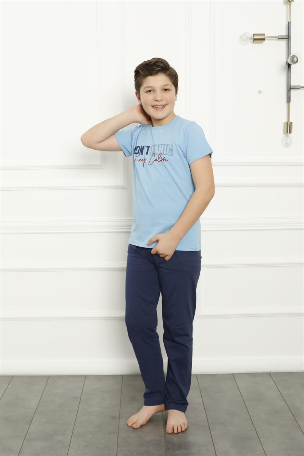 modacizgi-erkek-cocuk-pamuk-kisa-kollu-pijama-takimi-20380-337481-69-B blank
