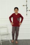 Moda Çizgi Boy Combed Cotton Pajama Set 20385