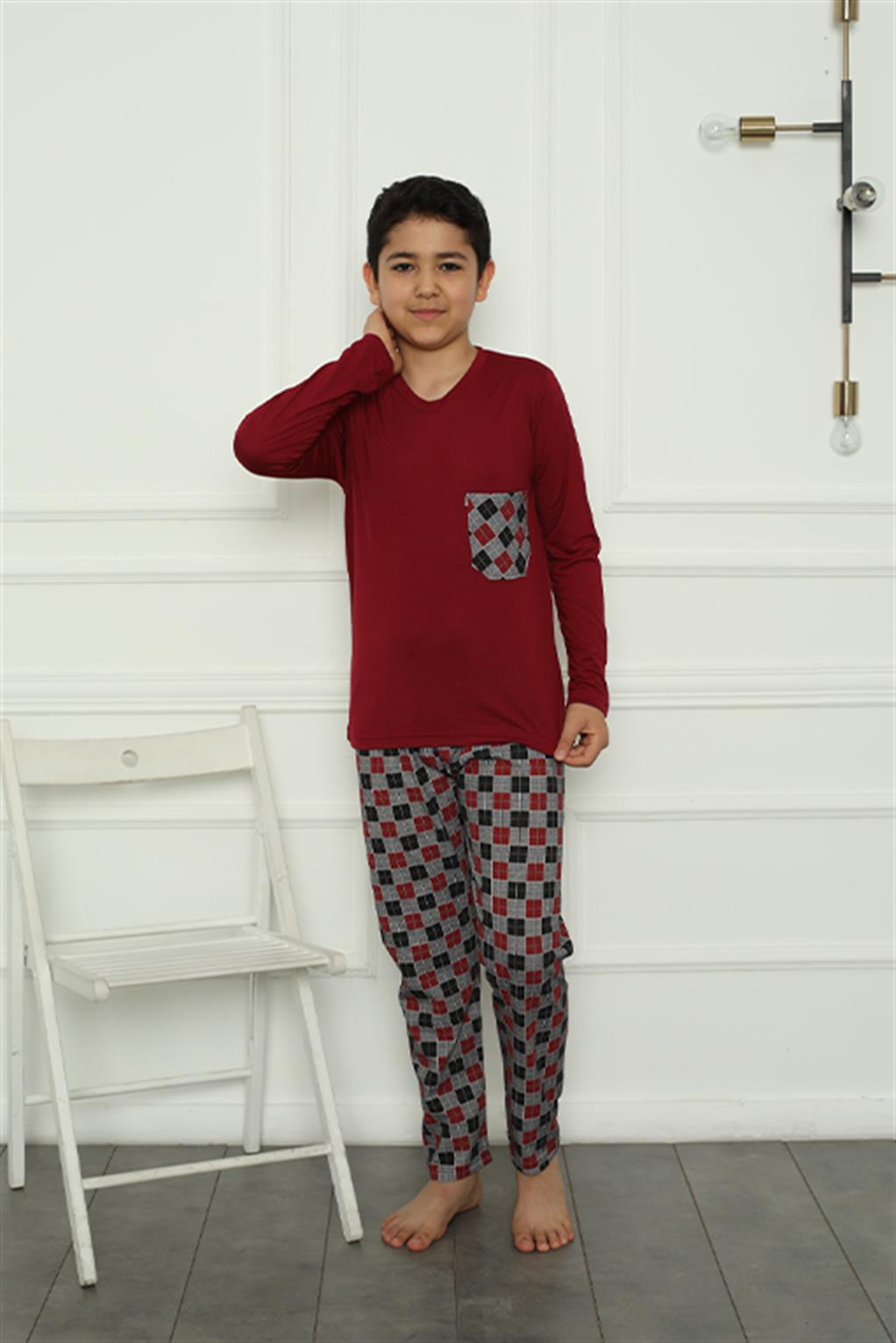 modacizgi-erkek-cocuk-penye-pijama-takim-20385-340418-70-B blank