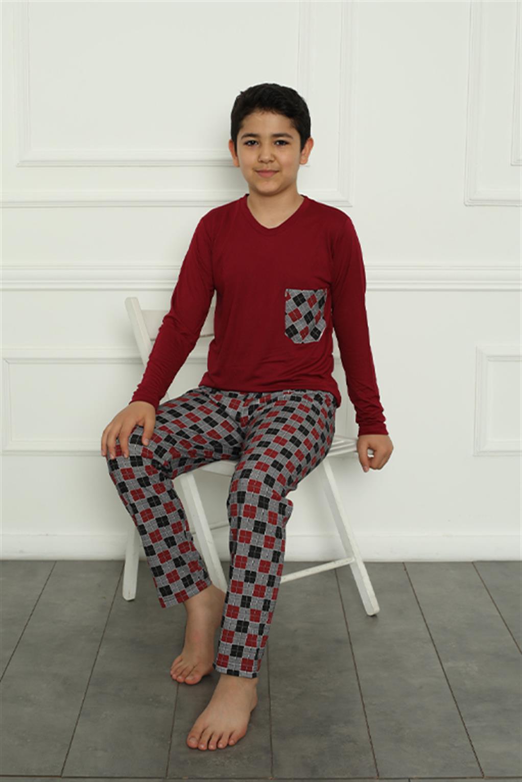 modacizgi-erkek-cocuk-penye-pijama-takim-20385-340419-70-B blank