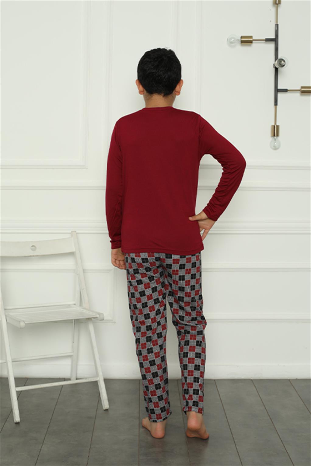 modacizgi-erkek-cocuk-penye-pijama-takim-20385-340420-70-B blank