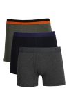 Moda Çizgi Men's Combed Cotton 3-Piece Boxer 40104