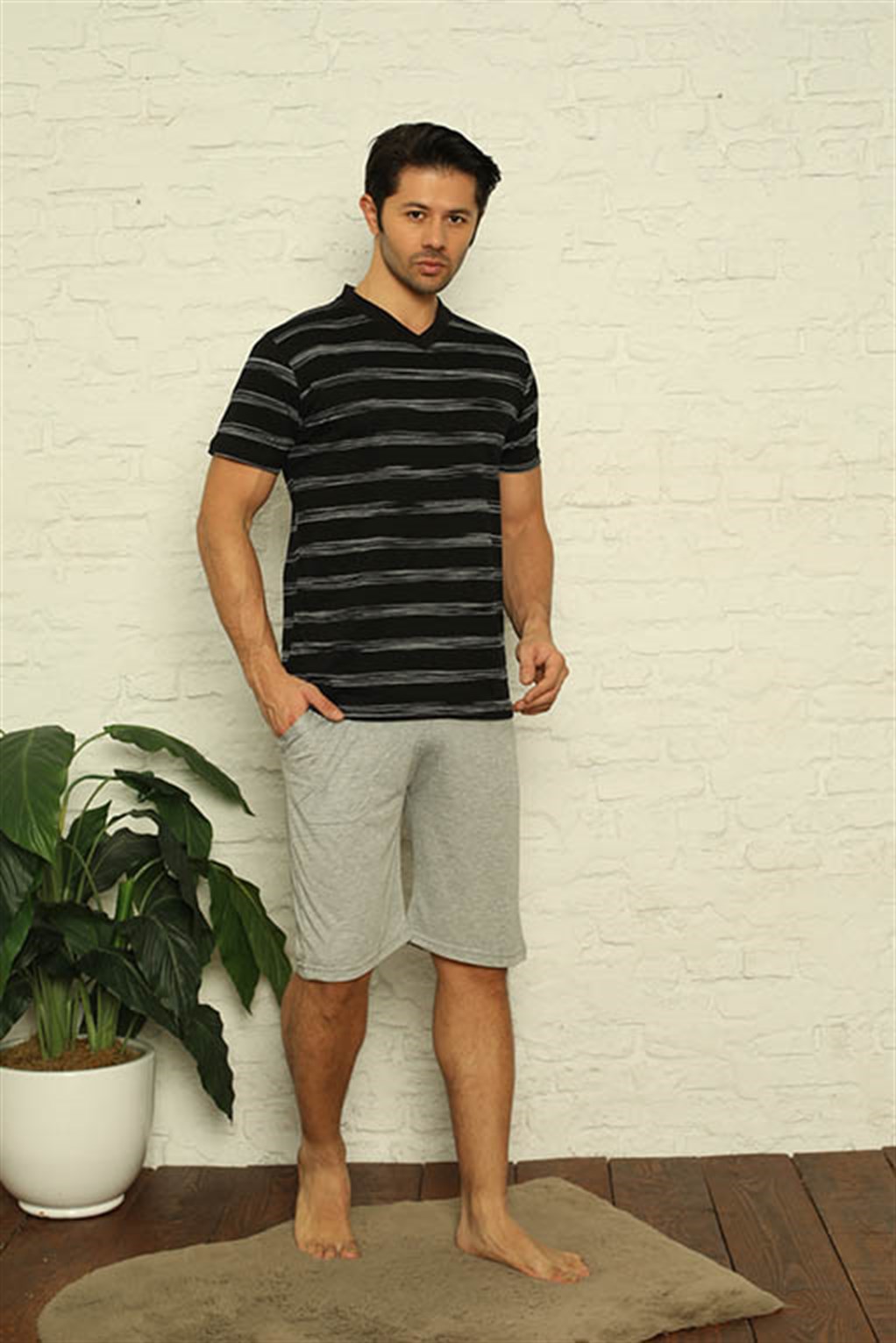 modacizgi-erkek-siyah-v-yaka-3lu-pijama-takim-6822-337455-69-B blank