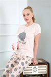 Moda Çizgi Women's Short Sleeve Pajama Set 20410