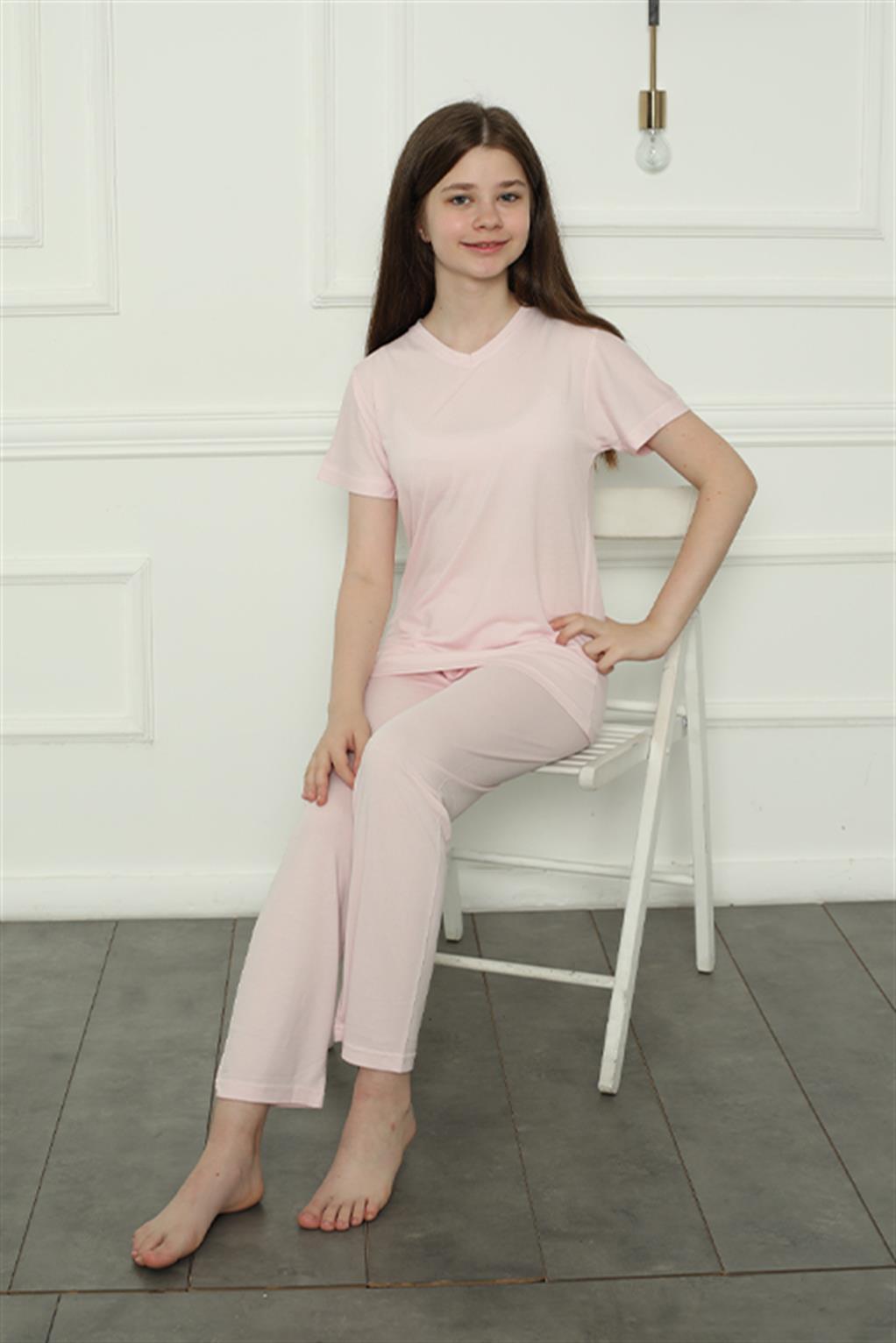 modacizgi-kiz-cocuk-penye-pijama-takim-20400-340437-70-B blank