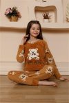 Moda Çizgi Girls WelSoft Polar Pajama Set 20522