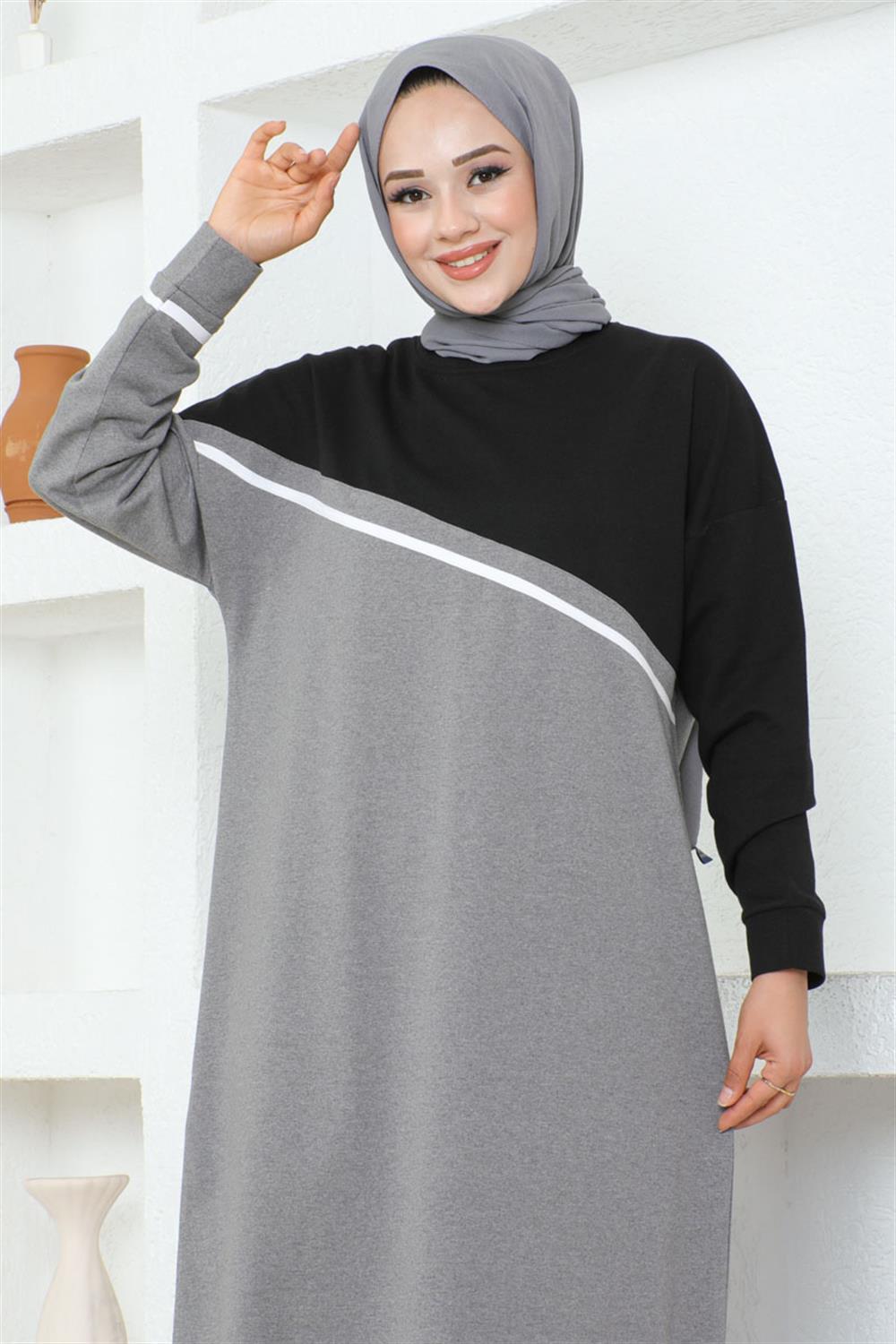 serit-detayli-spor-elbise-gri-390137-78-B blank