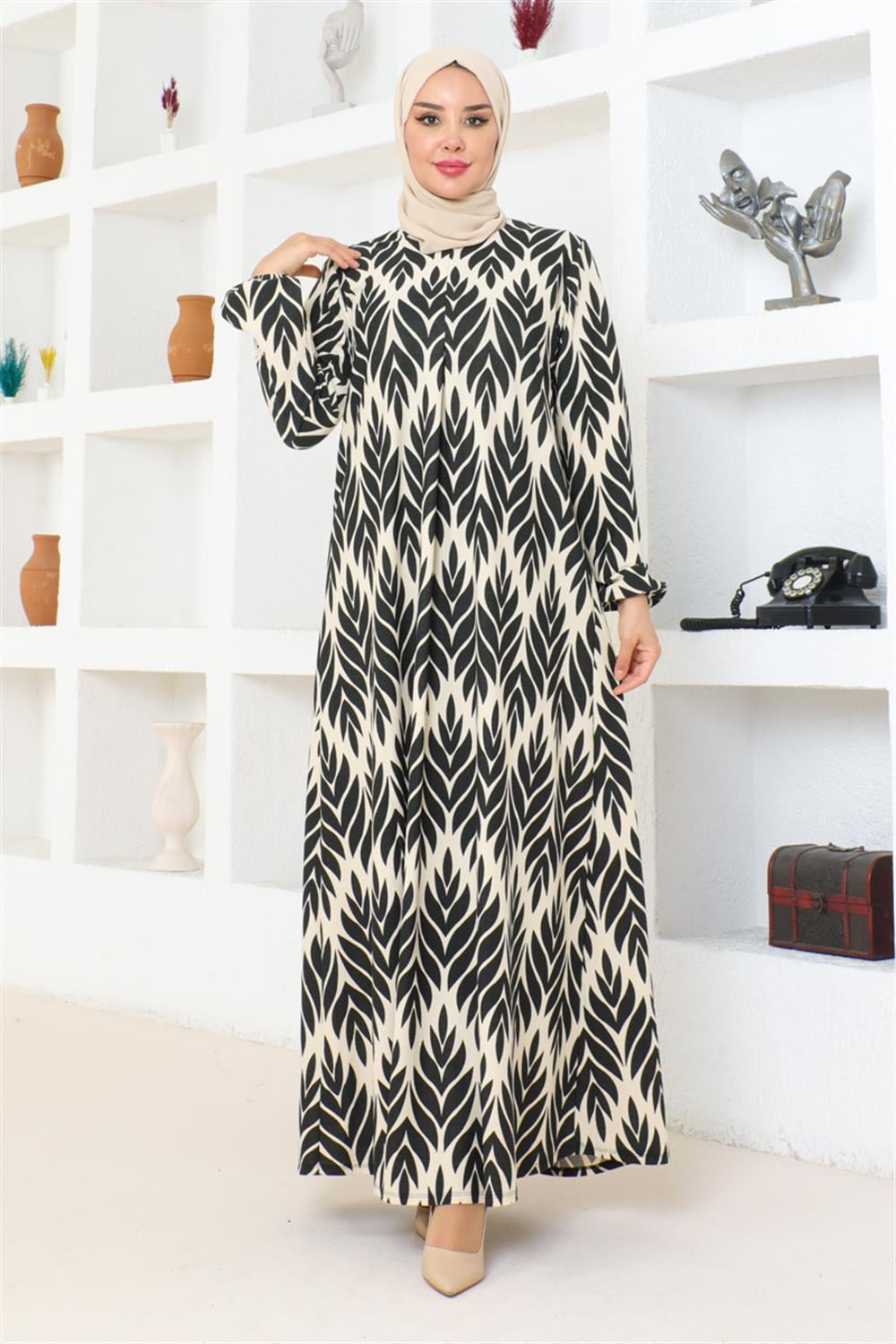 vera-a-pile-elbise-siyah-393238-79-B blank